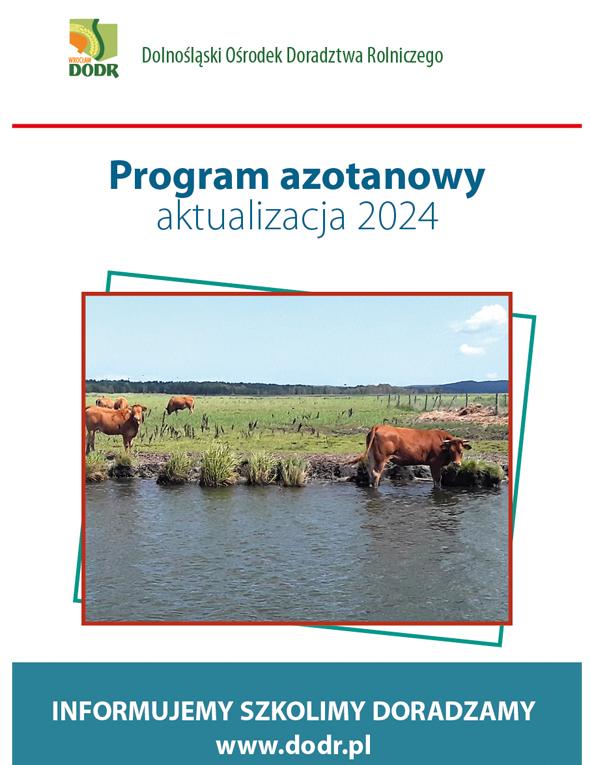 Okładka broszury "Program azotanowy aktualizacja 2024"